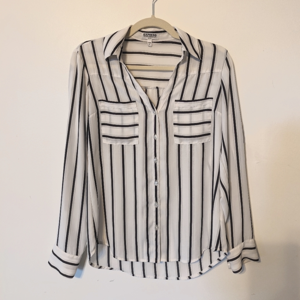 Express Slim Fit Portofino Shirt, Small